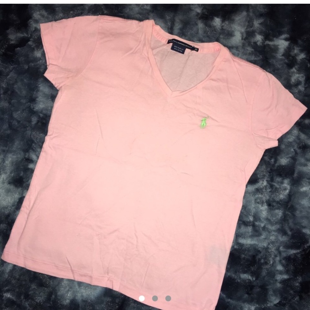 Pink Ralph Lauren v neck